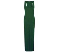 FAIRY TRENDZ LTD Desire Clothing Robe longue bodycon sans manches Dos nageur Dos nageur - Vert - 40-42