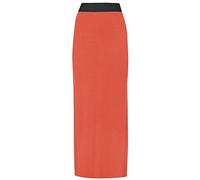 FAIRY TRENDZ LTD Jupe longue élastique unie en jersey imprimé pour femme, corail, 36-38