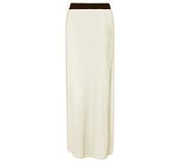 FAIRY TRENDZ LTD Jupe longue élastique unie en jersey imprimé pour femme, crème, 44-46