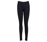 FAIRY TRENDZ LTD Legging long extensible pour femme Grande taille Uni Taille 36-54, bleu marine, 44-46