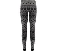 FAIRY TRENDZ LTD Legging tricoté pleine longueur pour femme - Pour Noël et l'hiver, Cœur tricoté anthracite, 42