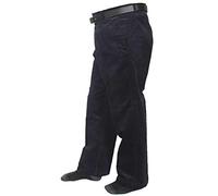 FAIRY TRENDZ LTD Pantalon en velours côtelé extensible et confortable pour homme avec poche ceinture - Bleu - 52