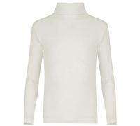 FAIRY TRENDZ LTD Pull côtelé à manches longues et col roulé pour femme, crème, 40-42