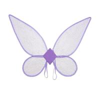 Fairy Wings Adult - Glitter Clear Fantasy Costume Wings, Durable Sheer Fabric Adjustable Shoulder Fit, Eye Catching Princess Angel Style Accessory | Ideal for Women Carnival Festival Stage Performance