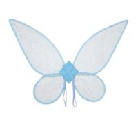 Fairy Wings Adult - Glitter Clear Fantasy Costume Wings, Durable Sheer Fabric Adjustable Shoulder Fit, Eye Catching Princess Angel Style Accessory | Ideal for Women Carnival Festival Stage Performance