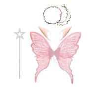 Fairy Wings Costume Set, Angel Wings with Shoulder Straps, 1 Pair, Skin-Friendly Lightweight Design for Halloween Cosplay, Immersive Dress-Up Accessory Women Adults Girls Sisters Mother Wife Parties