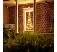 Fairybell LED arbre de porte Sapin de Noël (210CM - 120 LEDs, Blanc chaud avec scintillement)