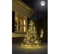 Fairybell Sapin de Noël à LED pour l'extérieur - All Surface/Suit à toutes les surfaces (150CM - 240 LED, Blanc chaud)