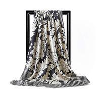 FAIRYGATE foulards soyeux en satin pour femme Accessoires à nouer autour du cou ou dans les cheveux Assortiment de couleurs et motifs Taille carré 74015