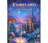 Fairyland Adult Coloring Book: 50 Beautiful Fairytale Designs of Enchanting Fairies, Magical Houses, Fantasy Castles & Whimsical Worlds for Relaxation and Stress Relief
