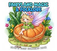 Fairyland Magic and Folklore Coloring Book: Color the Beauty of Fairy Legends, Cozy Magic, and Dreamlike Realms for Relaxation