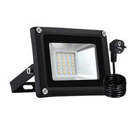 Fairyland Projecteur à LED, 20W Spot LED Extérieur IP65 Projecteur Extérieur Etanche Projecteur en Aluminium Blanc chaud 3500K avec Prise EU applique idéale pour jardin, terrain de sport