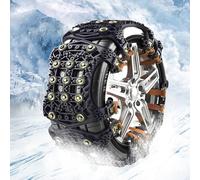 Fairypeach Chaînes à Neige pour Pneus de Voiture Ensemble Chaînes de Voiture Antidérapantes à Ajustement Universel Chaînes de Pneu de Pneu Réglables pour Voiture de Camion SUV Pneus de 165 à 275 mm
