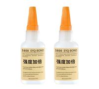 FairyPeach Lot de 2 tubes de colle super adhésive 50 g - Colle à souder puissante - Super colle imperméable - Colle multifonction - Séchage rapide - Colle universelle