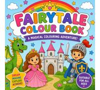 Fairytale colouring book for kids ages 4-10:Princesses, Dragons,Princes. Castles and magical adventures