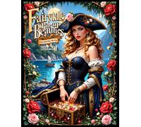 Fairytale Pin-Up Beauties Coloring Book Vol. 2: Retro Glamour Fantasy Women in Grayscale | 50 Stunning Fairytale-Inspired Pin-Up Illustrations for Relaxation & Creativity