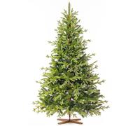 FAIRYTREES Sapin de Noël Artificiel 180 cm BAVIÈRE Premium | Éléments moulés par Injection avec Support en Bois | Fabriqué en UE |