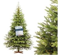 FAIRYTREES Sapin de Noël Artificiel 250 cm Nordmann Exclusif 100% PE | Éléments naturels moulés par Injection | Fabriqué en UE |