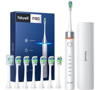Fairywill Fw-P80 Brosse à dents sonique avec embout de brosse à dents et étui (blanc)
