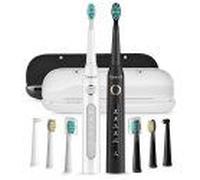 Fairywill Sonic Toothbrushes With Head Set And Case Fw-507 (Black And