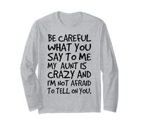Fais Attention à ce Que tu me dis, ma Tante Crazy Funny Auntie Manche Longue