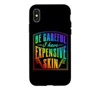 Fais Attention, J'Ai Un Amour Cher pour Le Tatouage sur la Peau Coque pour iPhone X/XS