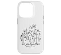 Fais Briller ta lumière, Hommes et Femmes chrétiens Aiment Dieu et Jésus Coque pour iPhone 14 Pro