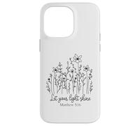 Fais Briller ta lumière, Hommes et Femmes chrétiens Aiment Dieu et Jésus Coque pour iPhone 14 Pro Max