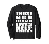 Fais Confiance à Dieu Vies Saines Aider Les Autres Manche Longue