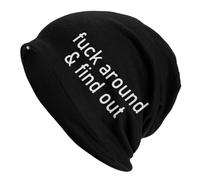 Fais Le Con Et Découvre Bonnet en Tricot Mode Bonnet Hiver Thermique Beanie pour Homme Conduite Vie Quotidienne
