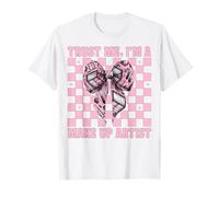 Fais-Moi Confiance, Je suis Une maquilleuse MUA Girl Mom Coquette Bow T-Shirt
