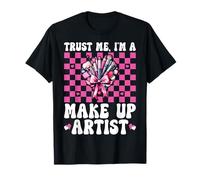 Fais-Moi Confiance, Je suis Une maquilleuse MUA Girl Mom Coquette Bow T-Shirt