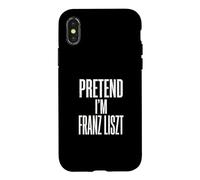 Fais Semblant d'être Franz Liszt, compositeur et pianiste Coque pour iPhone X/XS