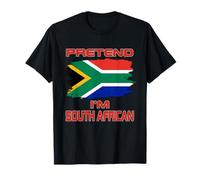 Fais semblant d'être sud-africain Drapeau de l'Afrique du Sud T-Shirt