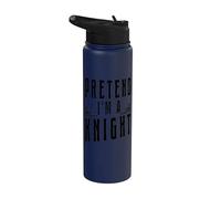 Fais semblant d'être un chevalier Chevalier médiéval amusant Stainless Steel Insulated Water Bottle