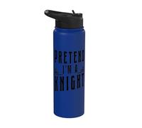 Fais semblant d'être un chevalier Chevalier médiéval amusant Stainless Steel Insulated Water Bottle