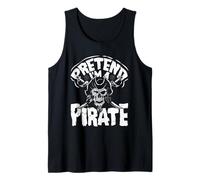 Fais Semblant d'être Un crâne de Pirate Crossbones Easy Funny Halloween Débardeur