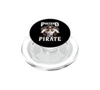Fais Semblant d'être Un crâne de Pirate Crossbones Easy Funny Halloween PopSockets PopGrip pour MagSafe