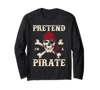 Fais semblant d'être un pirate, une conversation d'Halloween amusante comme une journée de pirate Manche Longue