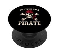 Fais semblant d'être un pirate, une conversation d'Halloween amusante comme une journée de pirate PopSockets PopGrip Adhésif