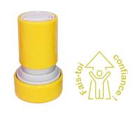 Fais-toi confiance ! Tampon Auto-Encreur Pour Les Enseignants, Encre Or, 22mm, Rechargeable *