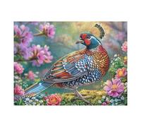 Faisan dans Les Fleurs 500 Pièces Puzzle Adolescent en Carton Anti-Déchirure Difficulté Moyenne Activité ÉduChative Jeu De Société Cadeau Anniversaire Pas Cher 500 PCS/52×38cm