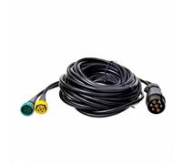 Faisceau cable 7M avec fiche 7-pôles et 2x connecteur 5-pôles pour remorque