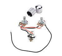 Faisceau de câblage de guitare avec pots de 500 K et interrupteur à bascule à 3 voies, remplacement de qualité supérieure pour guitares électriques, idéal pour la réparation de bricolage, studio à