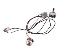 Faisceau de Câblage Guitare Électrique 3 Voies, Complet avec Sélecteur Toggle, Potentiomètres et Condensateurs - Installation Facile, Compatible 2 Humbuckers, Remplacement Circui