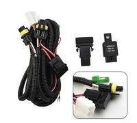 Faisceau de câblage H11 avec interrupteur LED et relais pour feux de brouillard 12 V 40 A pour voiture, camion, bateau