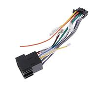 Faisceau de câblage ISO pour autoradio CD DVD stéréo 16 broches | Connecteur moulé en plastique ABS, broches métalliques, faisceau ISO 16 broches, longueur du câble 156 mm