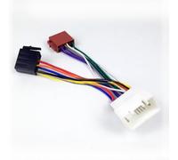 Faisceau de câblage pour autoradio ISO - Connecteur adaptateur compatible avec Mitsubishi Lancer pour lecteur CD Outlander - Câble audio noir 12 V