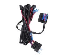 Faisceau de câblage pour bande lumineuse LED avec panneau d'interrupteurs à double bascule marche/arrêt, relais de puissance et bornes pour feux tout-terrain et phares de travail