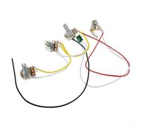 Faisceau de câblage pour basse jazz pré-assemblé avec pots de 250 K et condensateur - Système de plaque de contrôle rapide à installer - S'adapte aux cavités standard pour J Bass